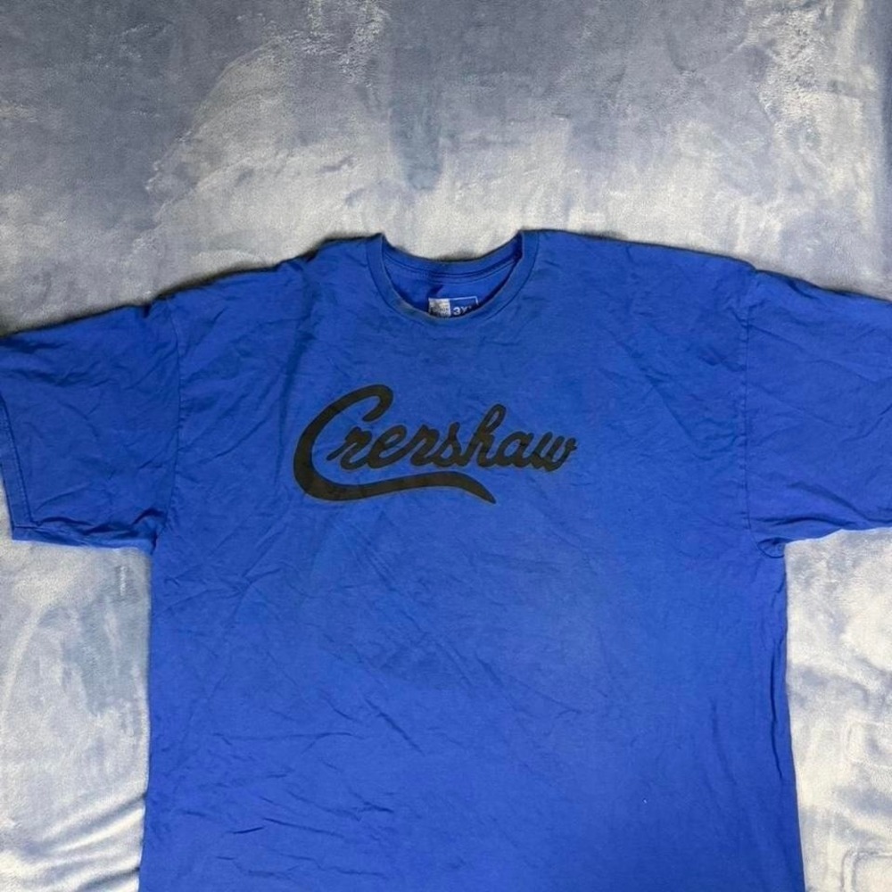 Crenshaw blue‎ cotton t-shirt men size 3xl